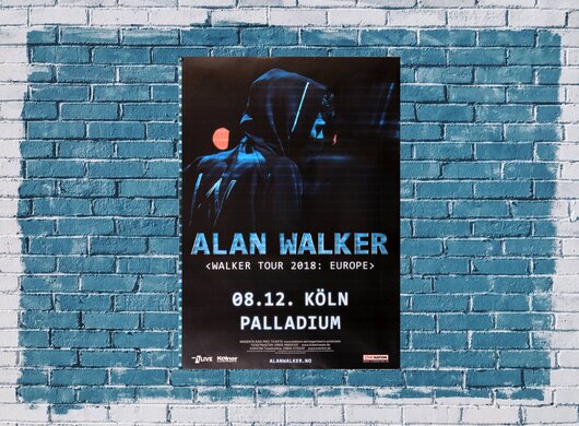 Alan Walker - Walker Tour, Kln 2018 - Konzertplakat