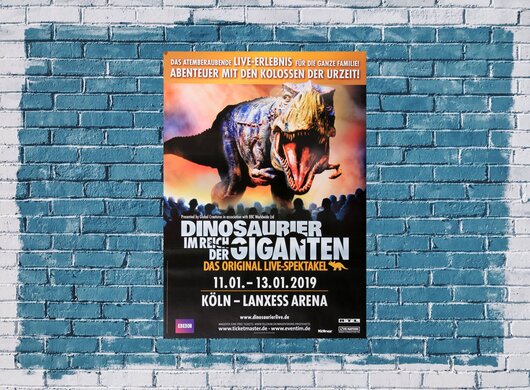 Dinosaurier - Im Reich der Giganten, Kln 2019 - Konzertplakat