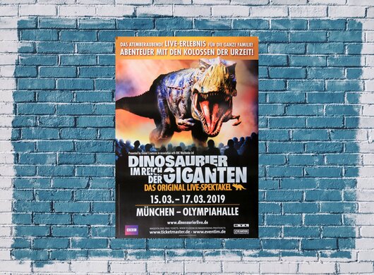 Dinosaurier - Im Reich der Giganten, Mnchen 2019 - Konzertplakat