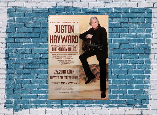Justin Hayward - The Moody Blues, Kln 2018 - Konzertplakat