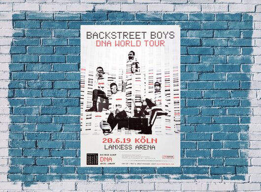 Backstreet Boys - DNA World , Kln 2019 - Konzertplakat