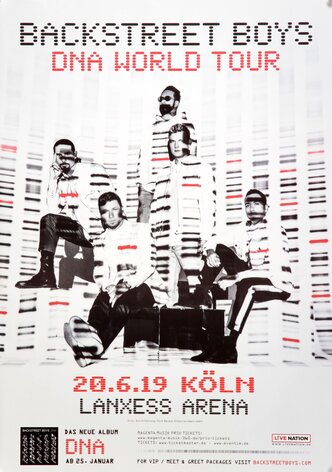 Backstreet Boys - DNA World , Kln 2019 - Konzertplakat