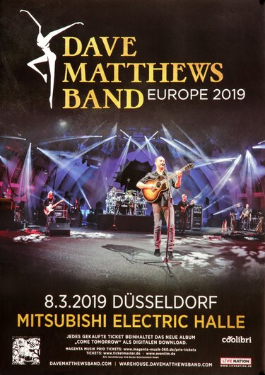 Dave Matthews Band - Live !, Dsseldorf 2019 - Konzertplakat