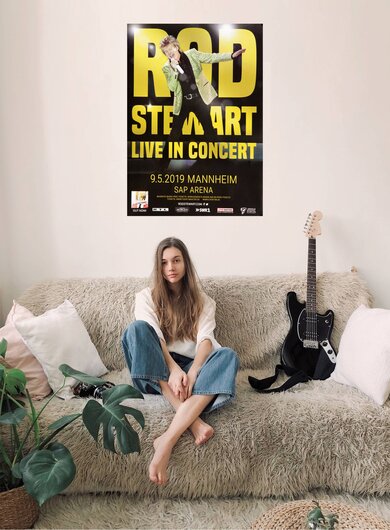 Rod Stewart - Live In Concert, Mannheim 2019 - Konzertplakat