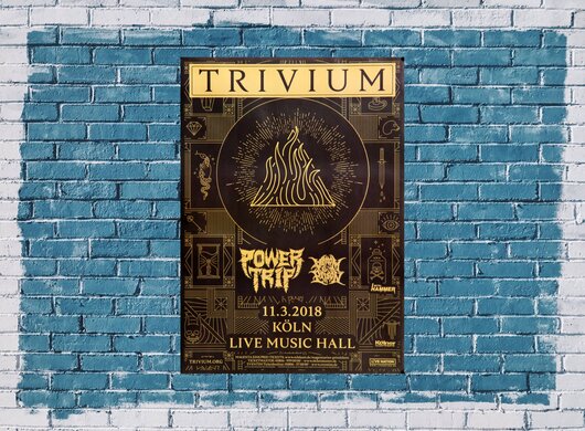 Trivium - The Sin And The Sentence, Kln 2018 - Konzertplakat