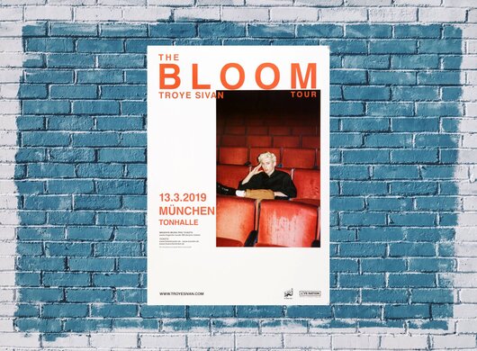 Troye Sivan - The Bloom Tour, Mnchen 2019 - Konzertplakat