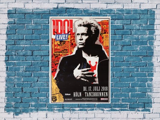 Billy Idol - Revitalized, Kln 2018 - Konzertplakat