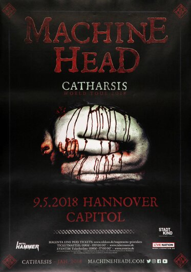 Machine Head, Catharsis World Tour, Hannover, 2018,