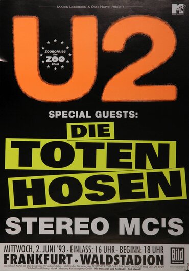 U2 & Die Toten Hosen & Stereo MCS, FRA, 1993