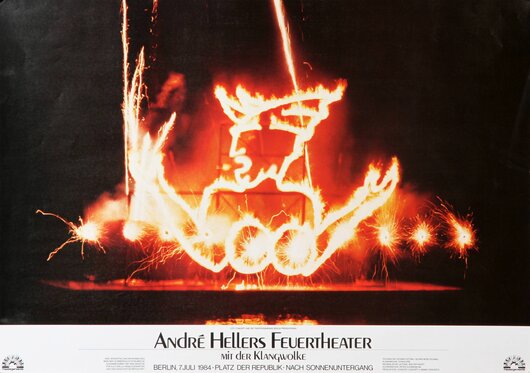 Andr Heller, Feuertheater mit Klangwolke, Berlin, 1984