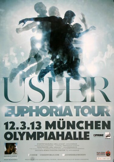 Usher - Euphoria , Mnchen 2013 - Konzertplakat