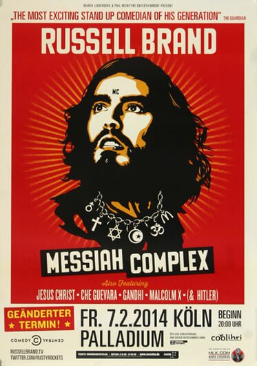 Russel Brand - Messiah Complex , Kln 2014 - Konzertplakat