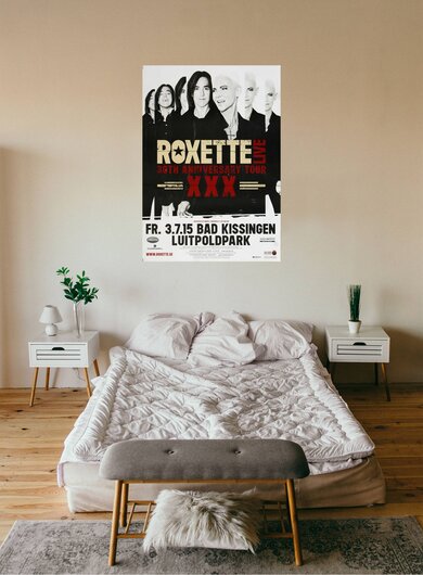 Roxette - Live Tour Kis, Bad Kissingen 2015 - Konzertplakat