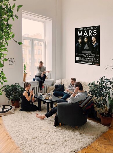 30 Seconds to Mars - Love Lust , Mnchen 2013 - Konzertplakat