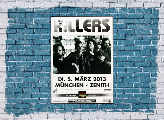 The Killers - Battle Born , Mnchen 2013 - Konzertplakat