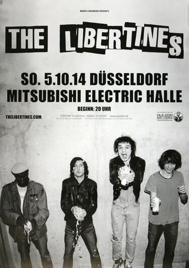 The Libertines - Time For Heros , Dsseldorf 2014 - Konzertplakat