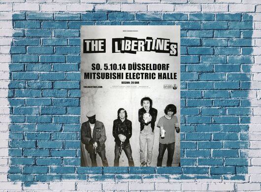 The Libertines - Time For Heros , Dsseldorf 2014 - Konzertplakat