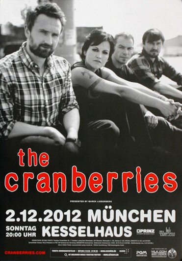 The Cranberries - Live , Mnchen 2012 - Konzertplakat