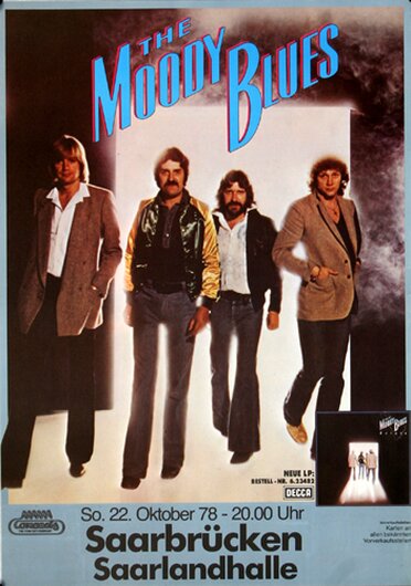 The Moody Blues - Octave, Saarbrcken 1978 - Konzertplakat