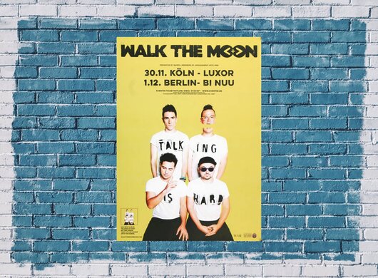 Walk The Moon - Themselves, Kln & Berlin 2015 - Konzertplakat
