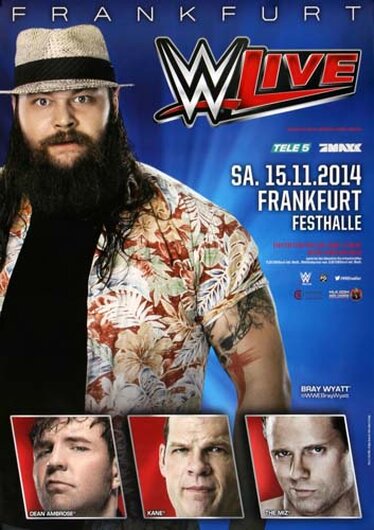 WWF - Live, Frankfurt 2014 - Konzertplakat
