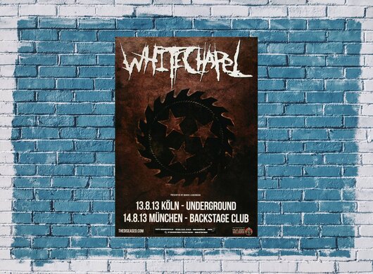 Whitechapel - Make It Bleed, Kln & Mnchen 2013 - Konzertplakat