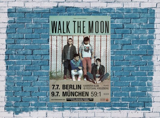 Walk The Moon - Walk The Moon, Berlin & Mnchen 2012 - Konzertplakat