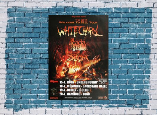 Whitechapel - A New Era, Tour 2011 - Konzertplakat