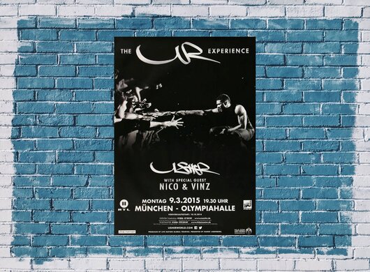 Usher - Experience , Mnchen 2015 - Konzertplakat