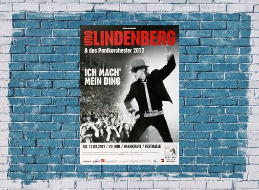 Udo Lindenberg - Mein Ding, Frankfurt 2012 - Konzertplakat