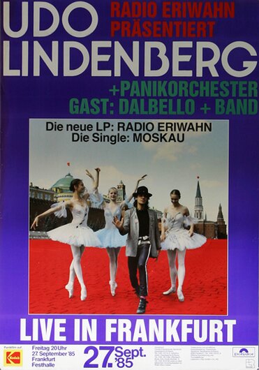 Udo Lindenberg, Sndenknall, Frankfurt, 1985,