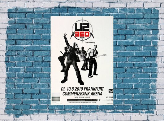 U2 - 360 White , Frankfurt 2010 - Konzertplakat