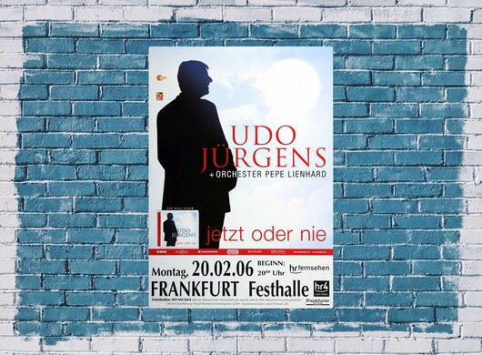 Udo Jrgens - Jetzt oder Nie, Frankfurt 2006 - Konzertplakat