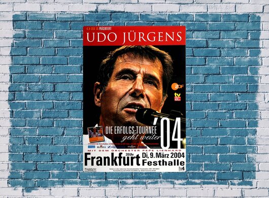 Udo Jrgens - Es geht weiter, Frankfurt 2004 - Konzertplakat
