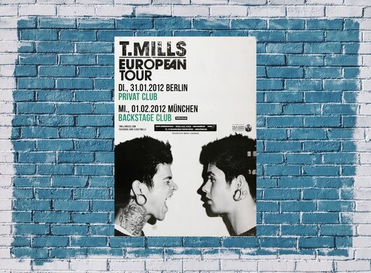 T.Milles, European Tour, Berlin & Mnchen, 2012, Konzertplakat
