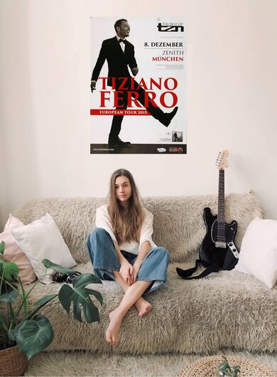 Tiziano Ferro - The Best, Mnchen 2015 - Konzertplakat