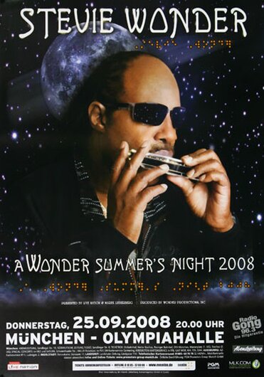 Stevie Wonder - Steve Wonder , Mnchen 2008 - Konzertplakat