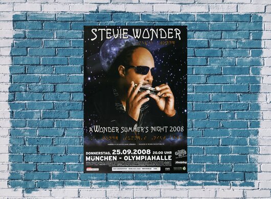 Stevie Wonder - Steve Wonder , Mnchen 2008 - Konzertplakat