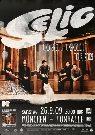 Selig - Endlich Unendlich , Mnchen 2009 - Konzertplakat