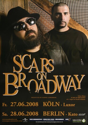 Scars On Broadway - Serious, Kln & Berlin 2008 - Konzertplakat
