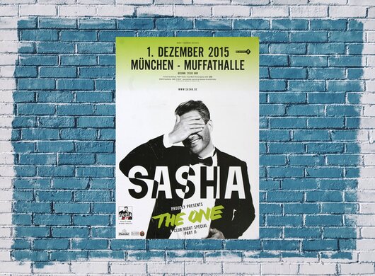 Sasha - The One , Mnchen 2015 - Konzertplakat