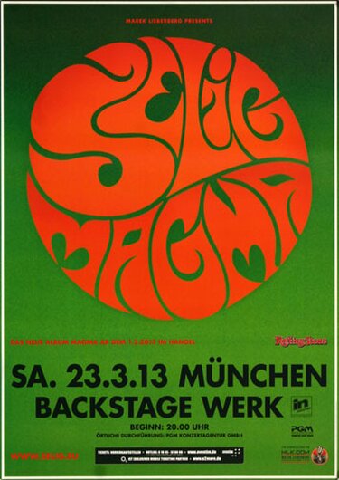 Selig - Magma , Mnchen 2013 - Konzertplakat
