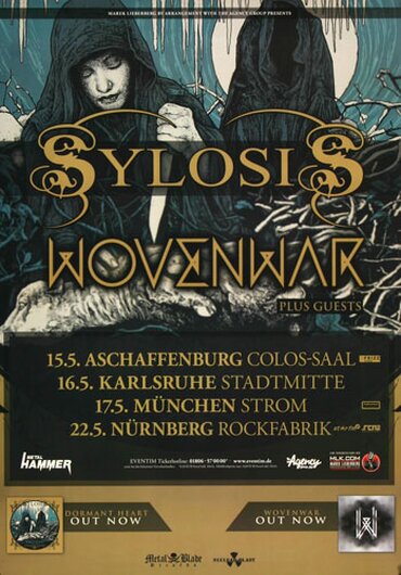 Sylosis - Dormant Heart , Mnchen 2015 - Konzertplakat
