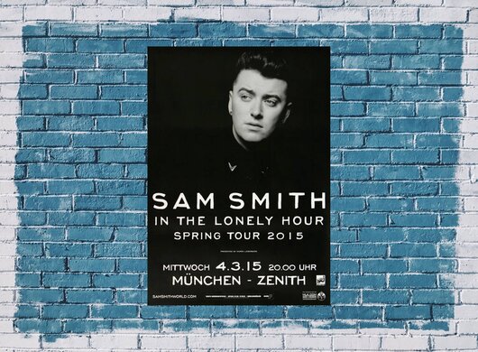 Sam Smith - Lonely Hour , Mnchen 2015 - Konzertplakat