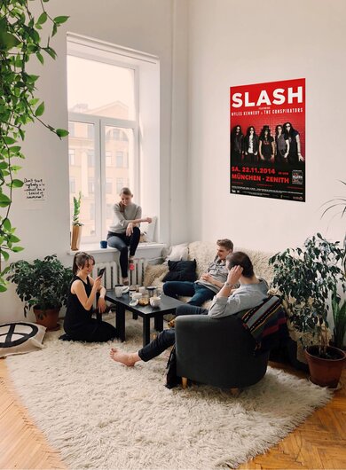 Slash - World On Fire , Mnchen 2014 - Konzertplakat
