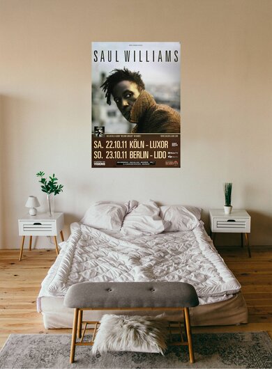 Saul Williams - Volcanic Sunlight, Kln & Berlin 2011 - Konzertplakat