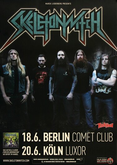 Skeletonwitch - Forever Abomination, Berlin & Kln 2012 - Konzertplakat