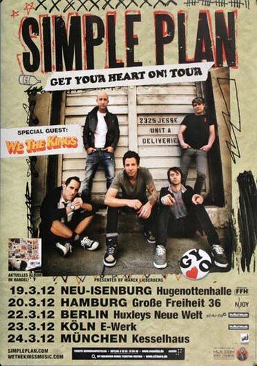 Simple Plan - Your Love Is a Lie , Köln 2008 - Konzertplakat, 22,90 €