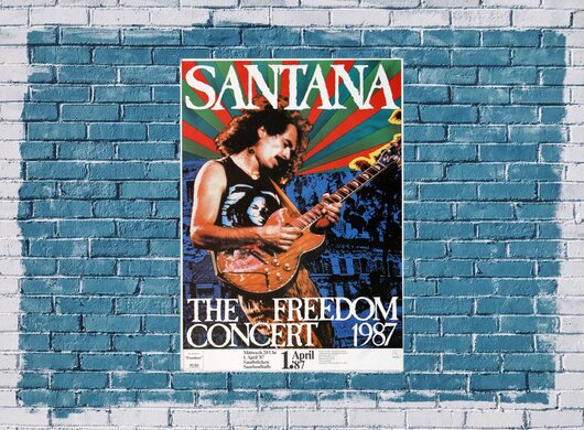 Santana - Freedom, Saarbrcken 1987 - Konzertplakat