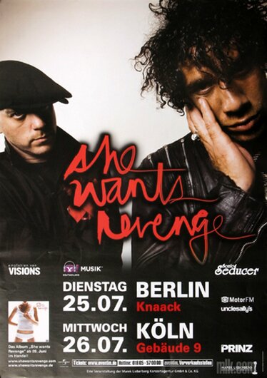 She wants revenge - This Is Forever, Berlin & Kln 2006 - Konzertplakat